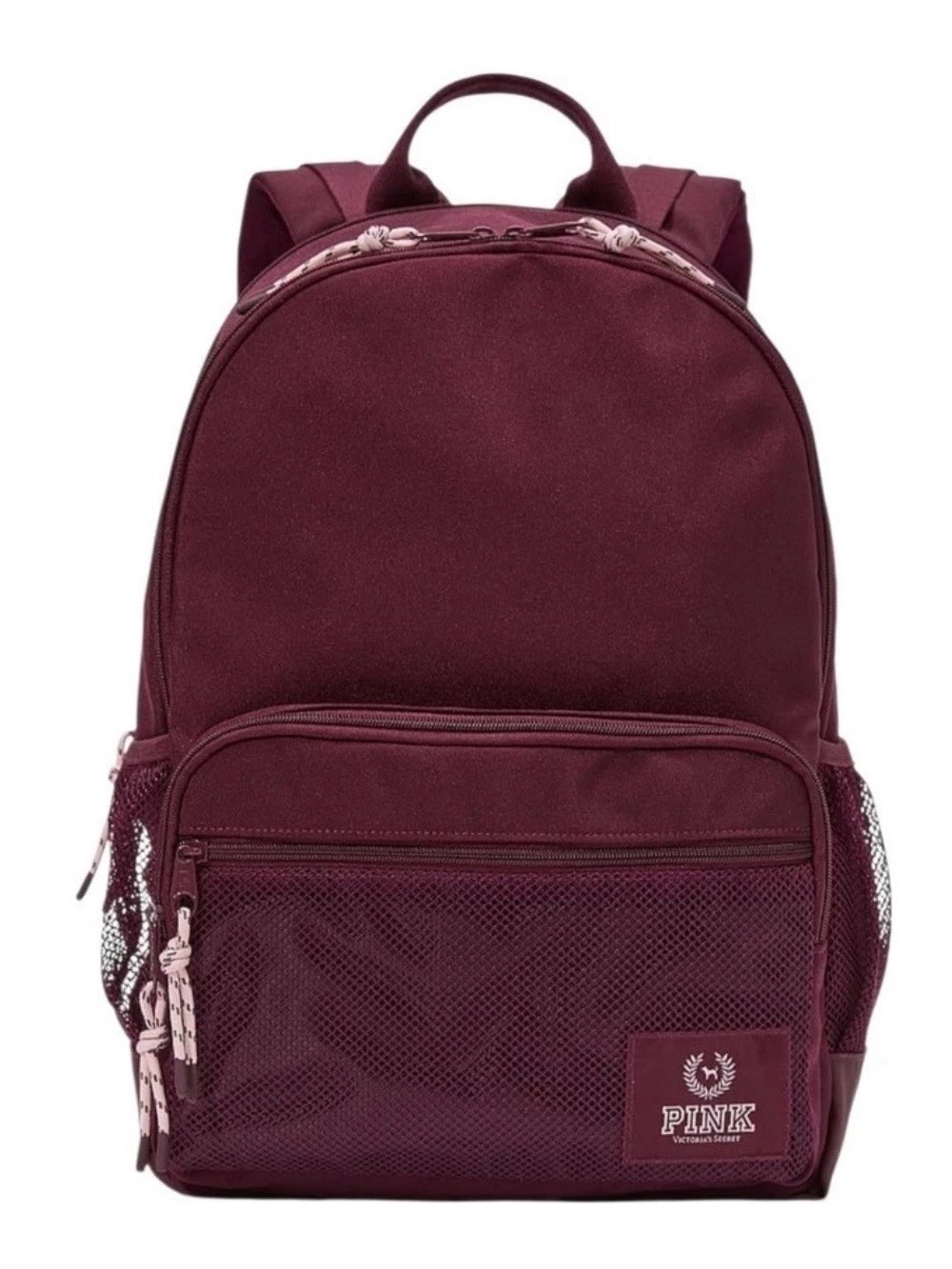 PINK Victoria’s Secret Canvas School Laptop 15” Backpack Wild Rose Burgundy